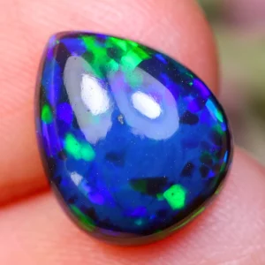 Opale noir fumée smocked naturelle cabochon Ethiopie