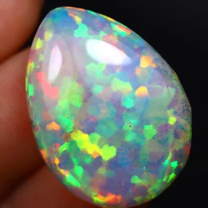 Opale welo d'Ethiopie cabochon goutte Top Grade 18,85cts