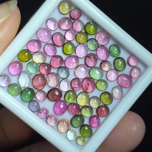 Lot de tourmaline cabochon naturelle